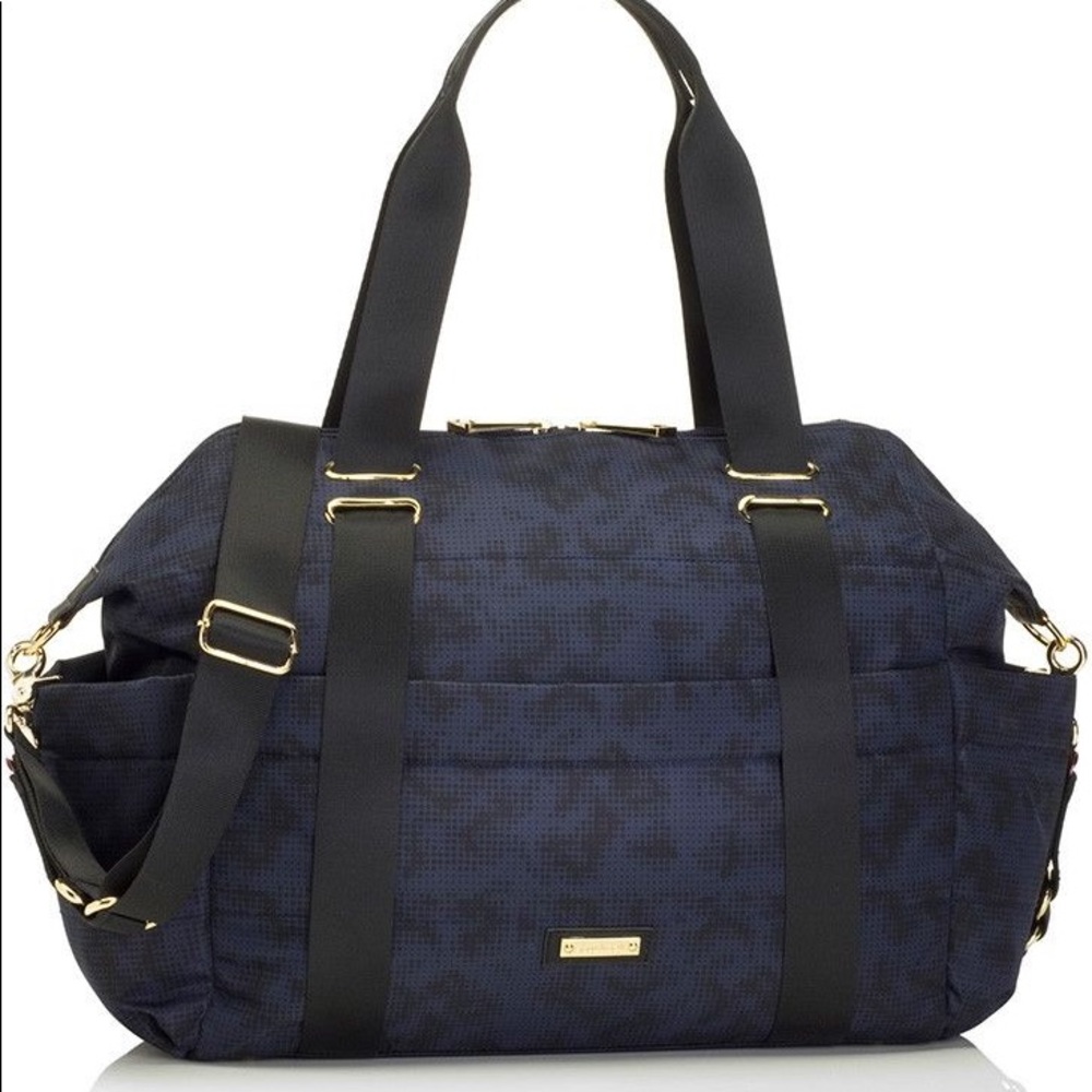 Storksak Sandy Diaper Bag print blue